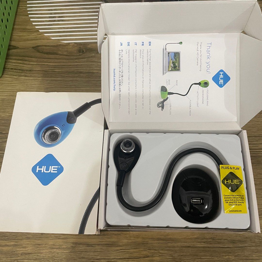 Hue HD Camera (Category: Webcams) located in San Juan City. Submitted by sssyp (Listing ID 1218158628, Image 1). Description: Hue HD Camera Document camera/ external webcam Color: black Used a few times only, good as new No flaw I can send more pictures if needed. .