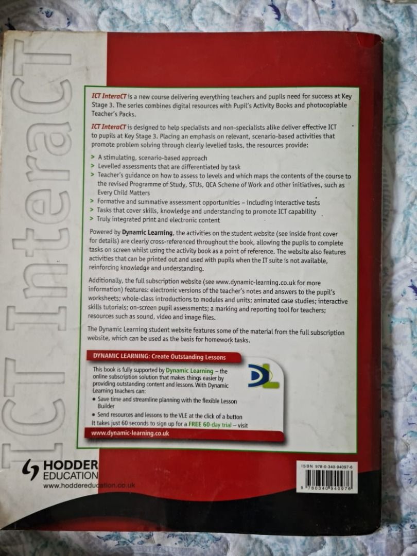 Hobbies　for　Year　KS3　Textbooks　on　Carousell　Books　Pupil's　Book　Toys,　1,　Magazines,　ICT　Interact