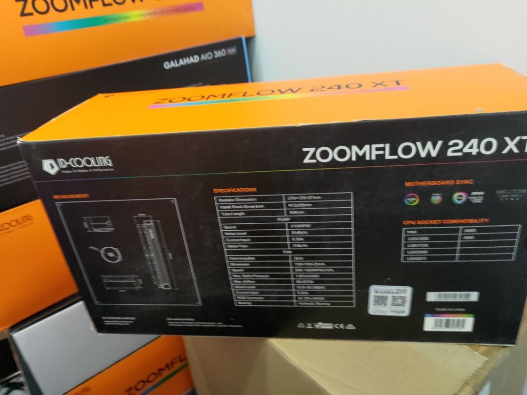ID COOLING ZOOMFLOW 240 XT, Computers & Tech, Parts & Accessories ...