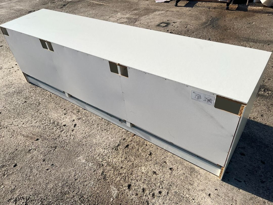 (IKEA) 6ft TV Drawer Bench Console Rack Shelves, Furniture