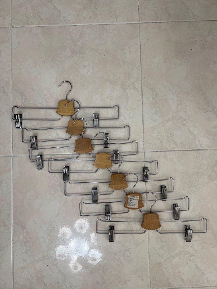 IKEA hangers with clips x7, Furniture & Home Living, Home Improvement