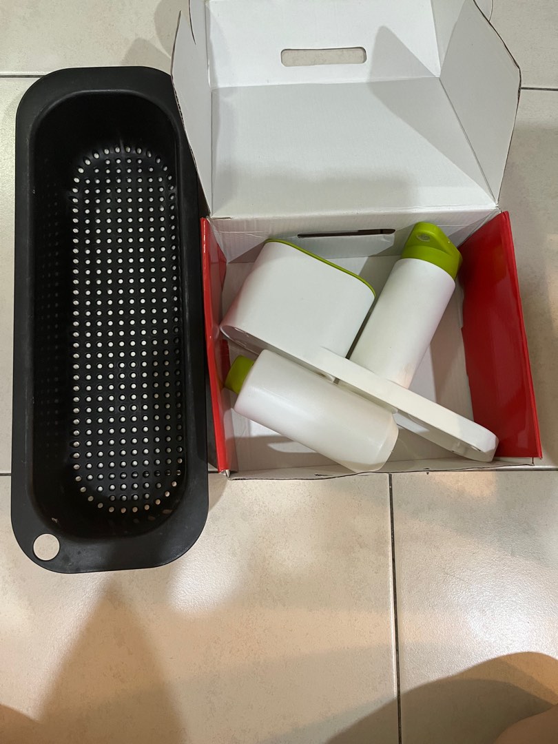 Ikea multipurpose strainer and soap dispenser, Furniture & Home Living