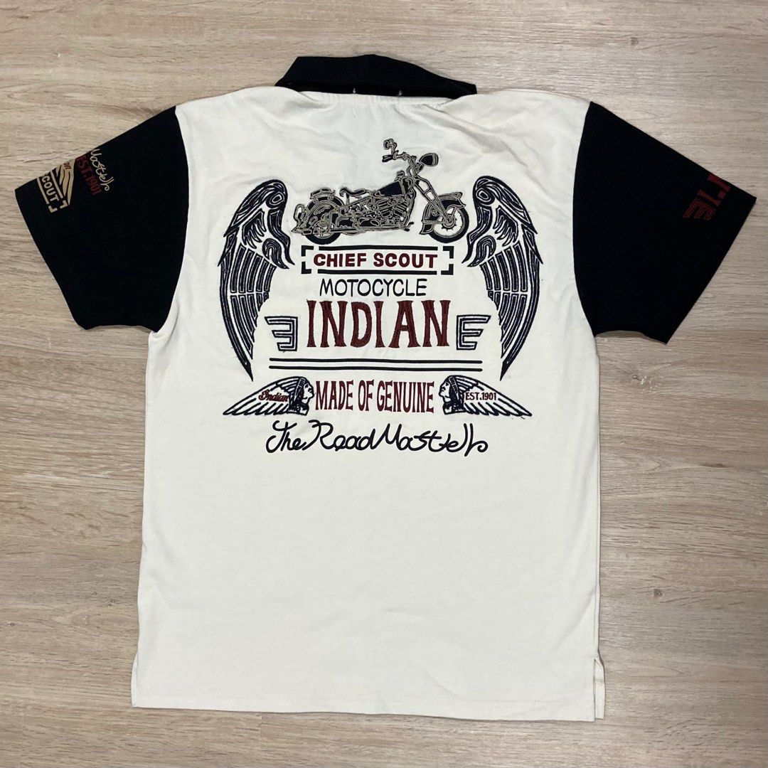 Indian Motorcycle Shirt (Deadstock), Men's Fashion, Tops & Sets ...