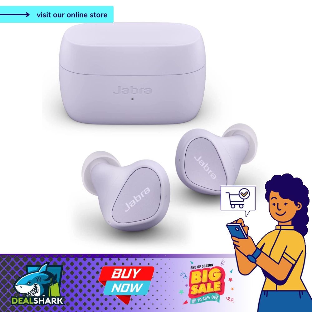 Jabra Elite 3 Lilac Noise Isolating Wireless Bluetooth In Ear
