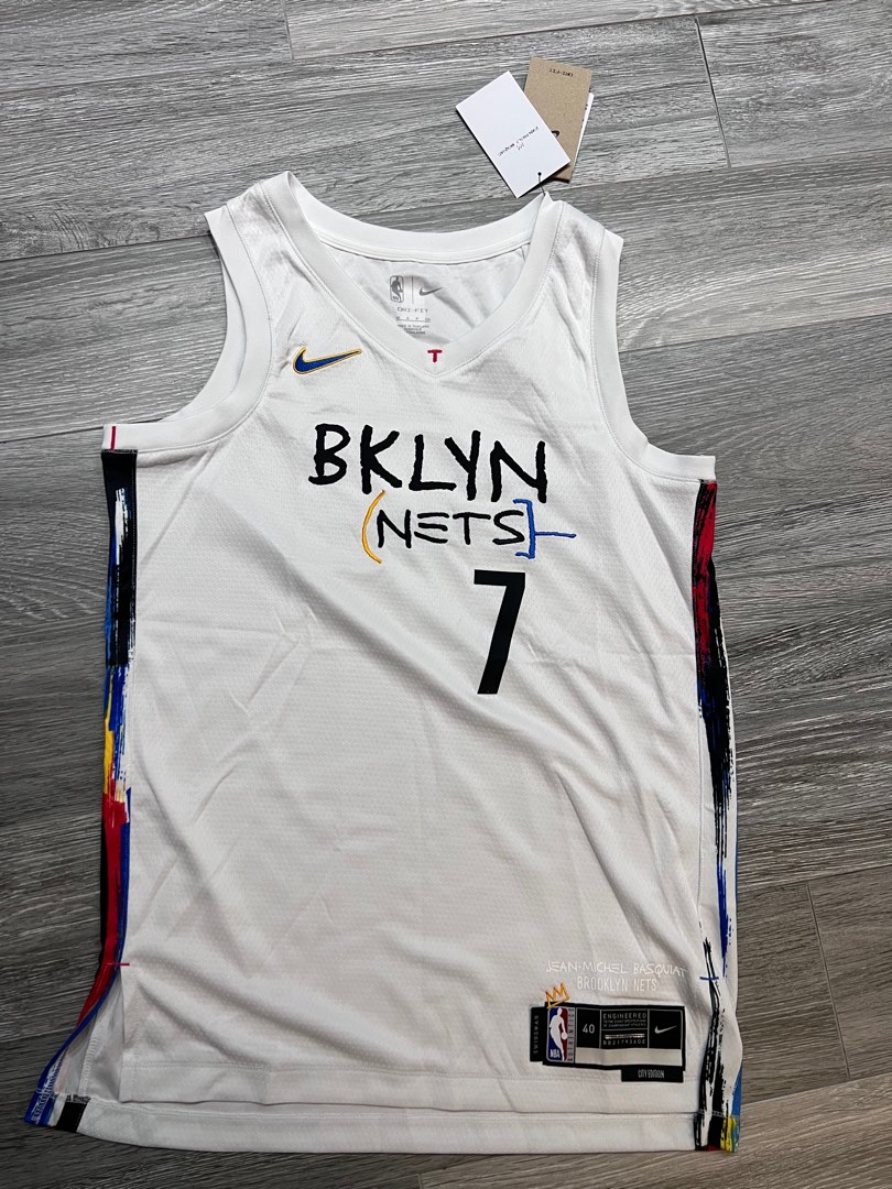 Nike+Brooklyn+Nets+Kevin+Durant+City+Edition+Swingman+Jersey+Basquiat+size+50  for sale online