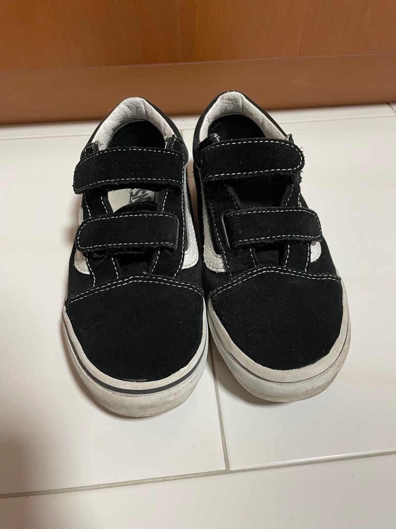 Childrens black cheap vans