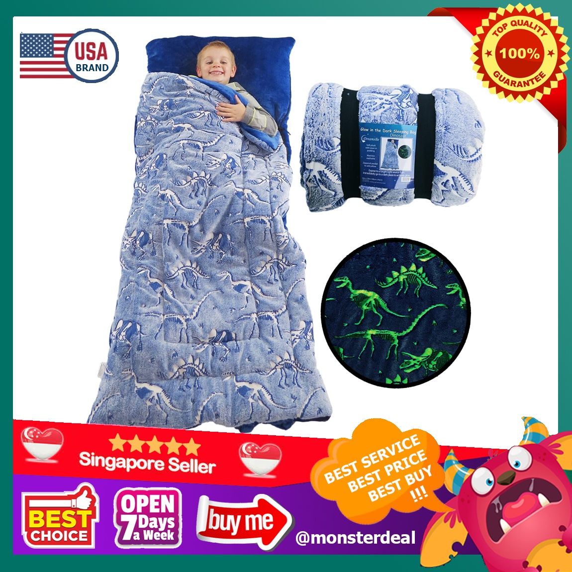 Girls slumber bags top