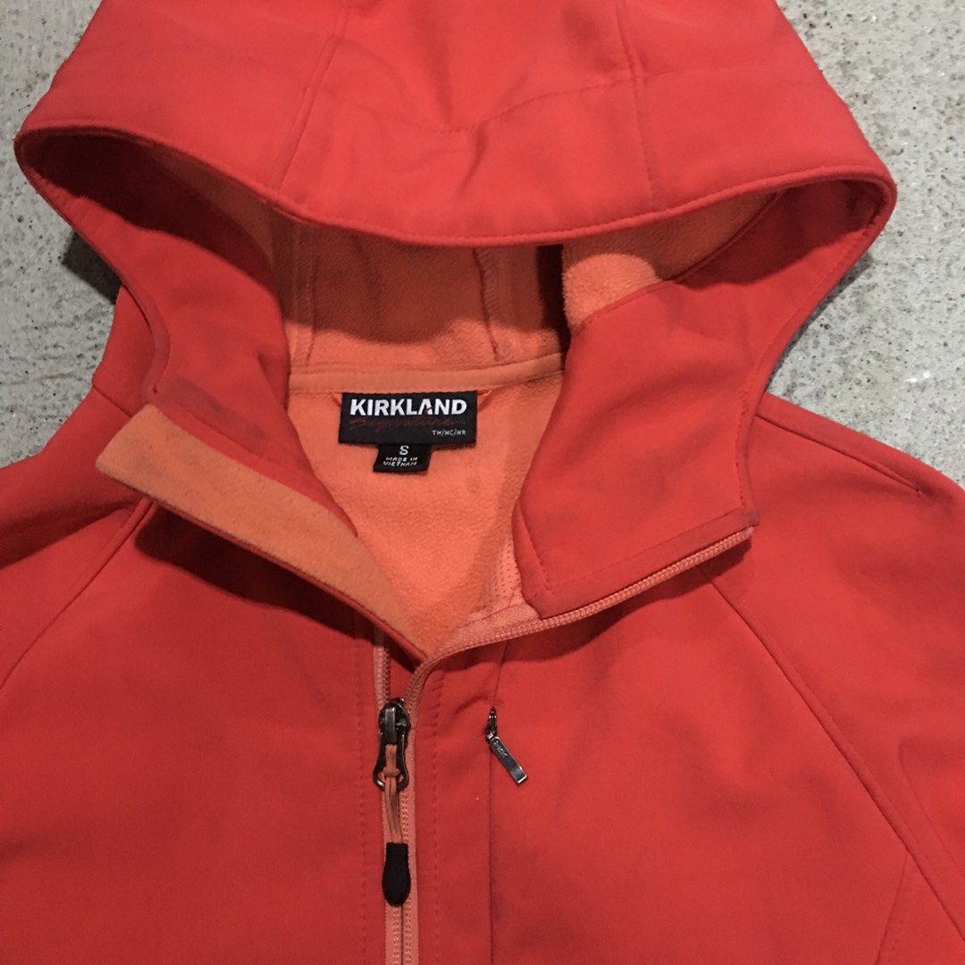 Kirkland Signature Red Soft Shell Hooded Jacket for Women, Women's