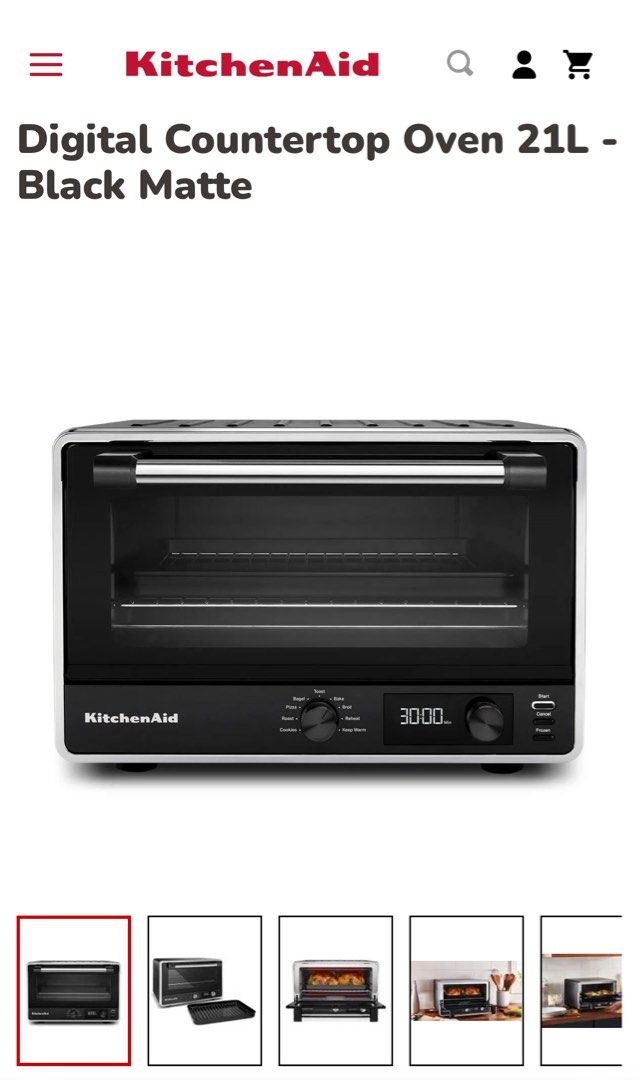 KitchenAid Digital Tabletop Oven, Furniture & Home Living, Kitchenware