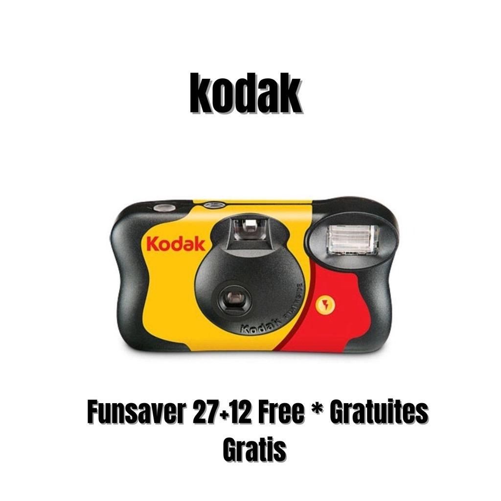 Kodak FunSaver 35mm Disposable Single Use Film Camera with Flash - 39  Exposures (ISO-800), Photography, Cameras on Carousell