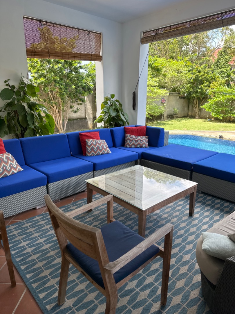 L shaped outdoor seating set, Furniture & Home Living, Outdoor