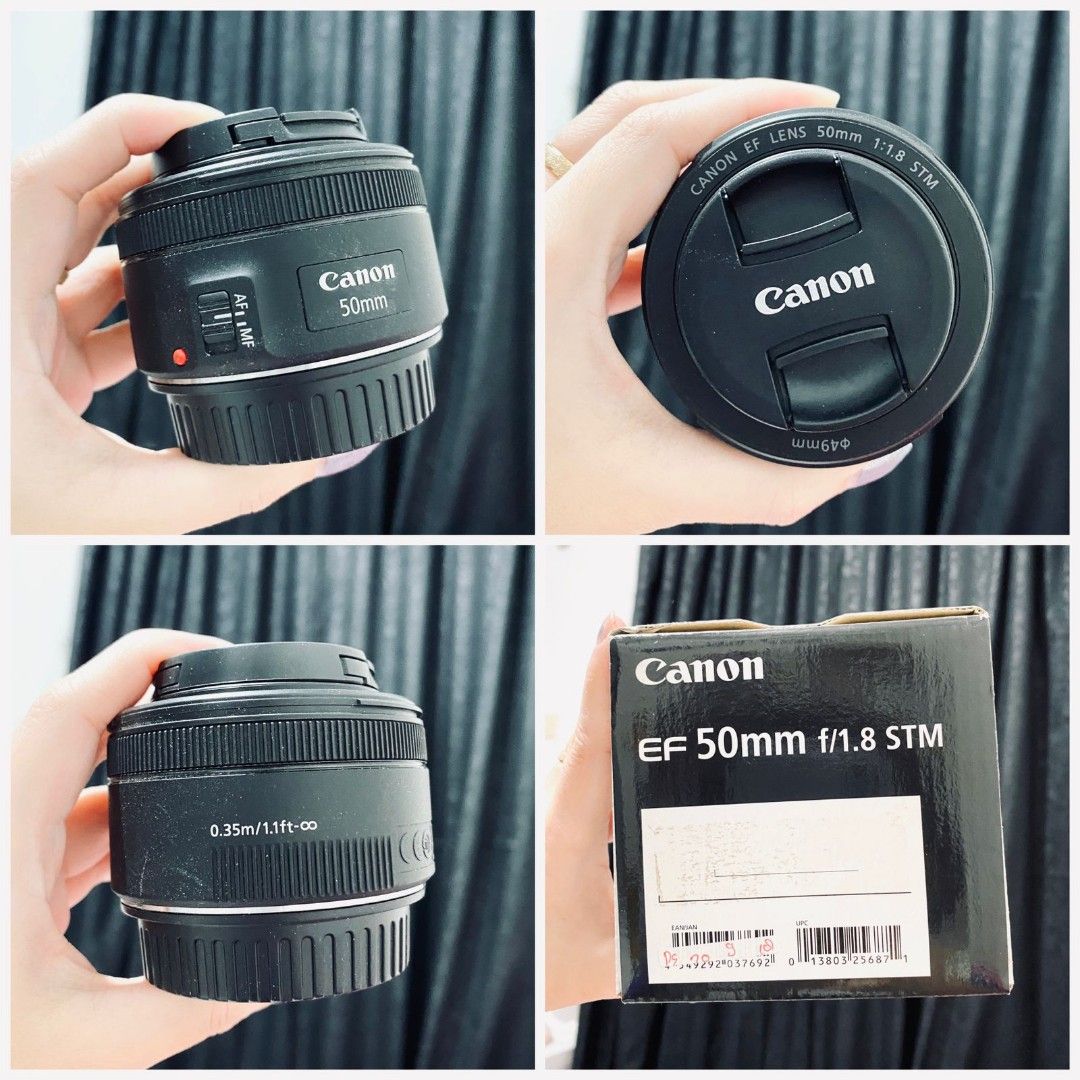 Lensa canon fix ef 50mm f 1 8 stm on carousell