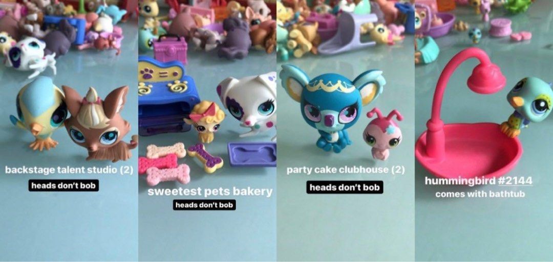 13 Figurines Littlest PetShop Givrés (frosted) - Collection INTROUVABLE