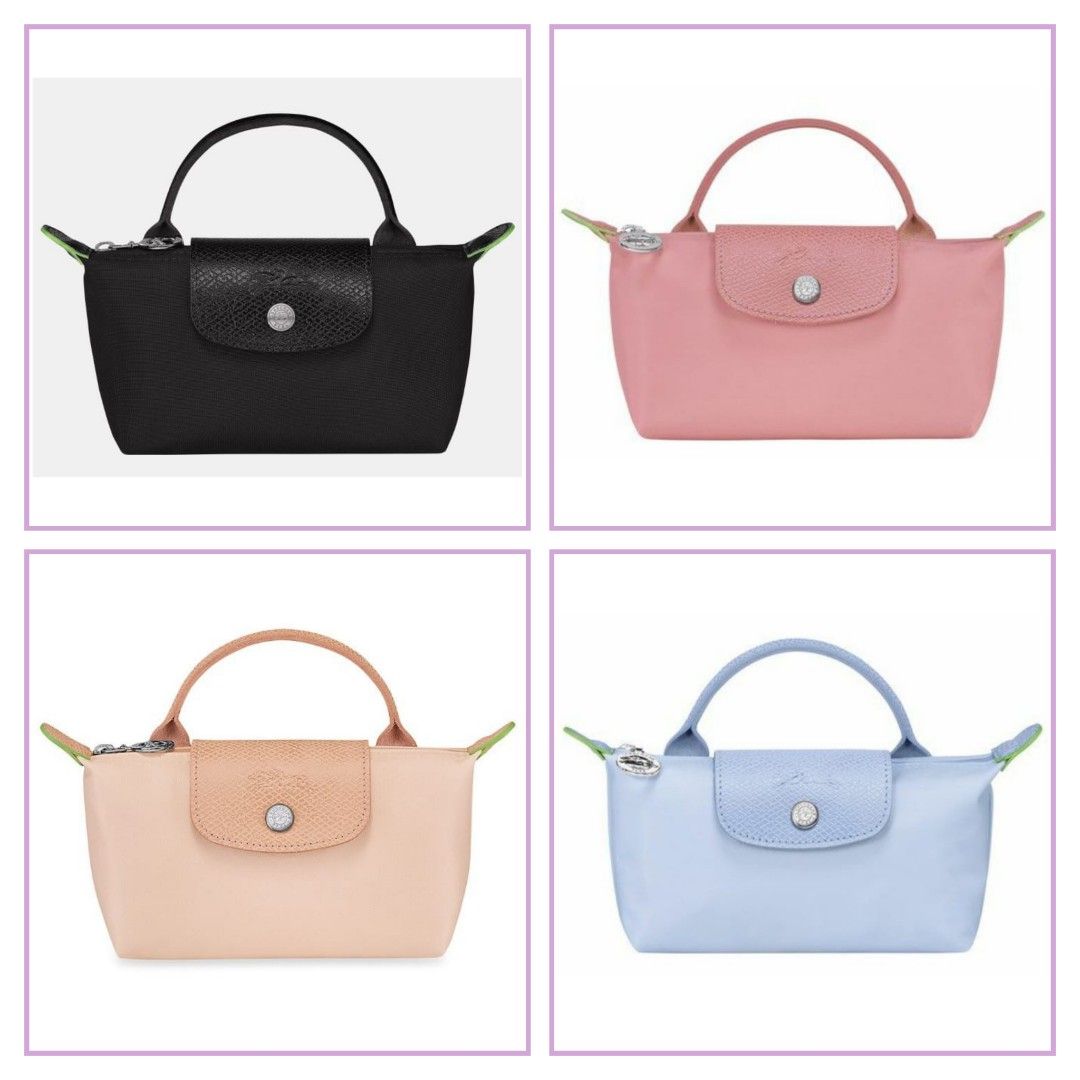 Longchamp Le Pliage Pouch with Handle, Women's Fashion, Bags & Wallets,  Purses & Pouches on Carousell