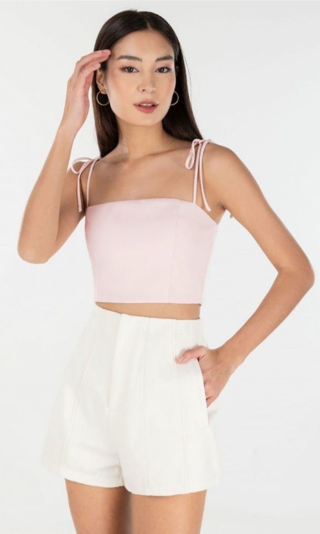 KIERA MESH RUCHED CROP TOP (BLACK)