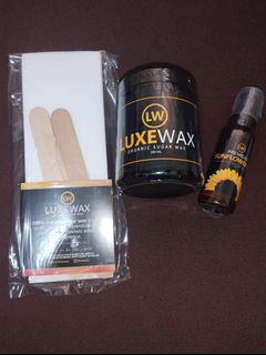 Luxewax kit and sunflower oil