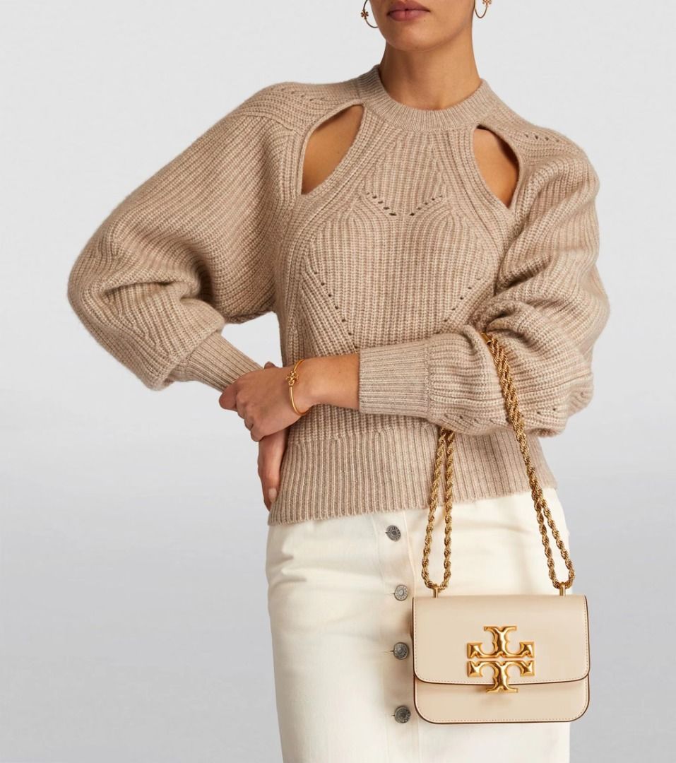 Luxuco Free Shipping 100 Original Tory Burch Small Eleanor Convertible Shoulder Bag 73589 White