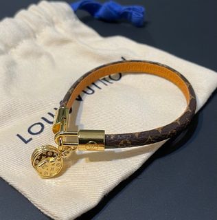 Authentic Louis Vuitton Tribute Bracelet M6442E Monogram 7.5"