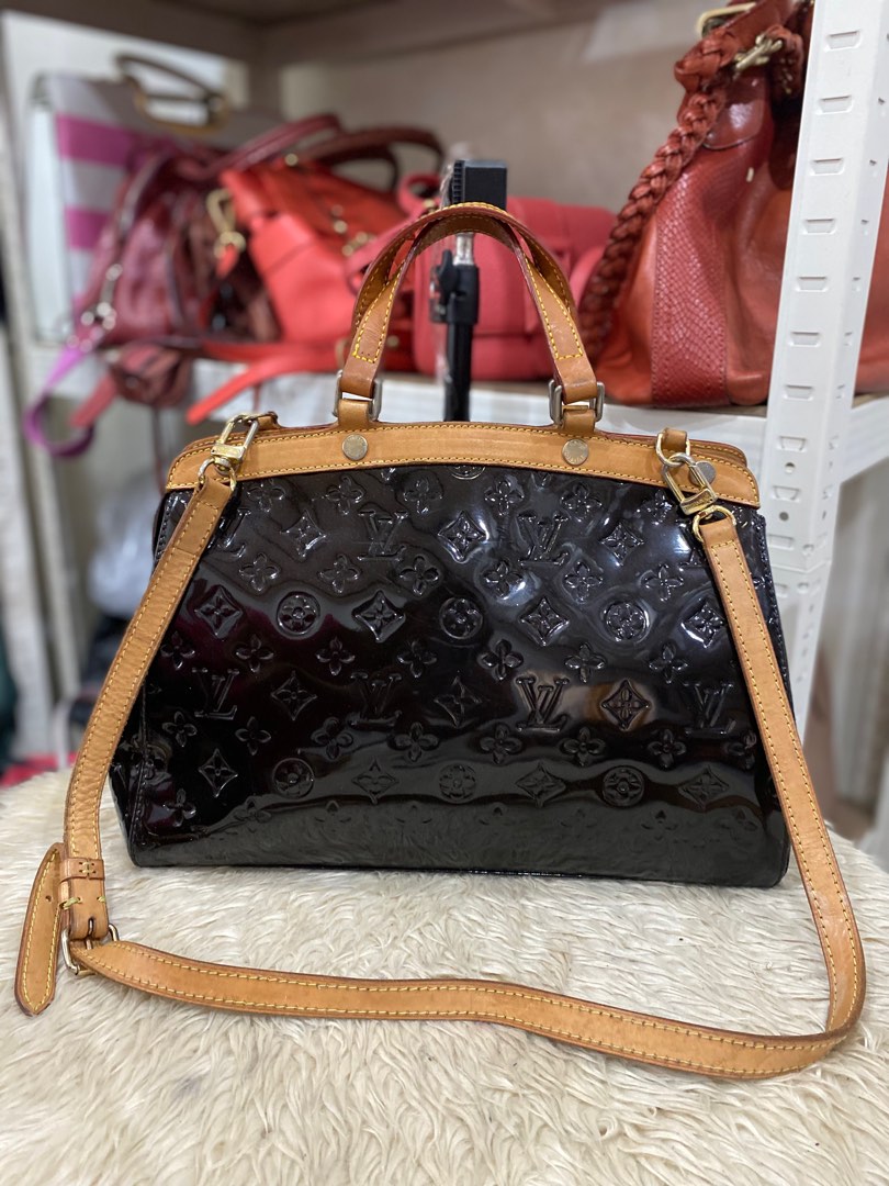 LV vernis Two way bag, Luxury, Bags & Wallets on Carousell