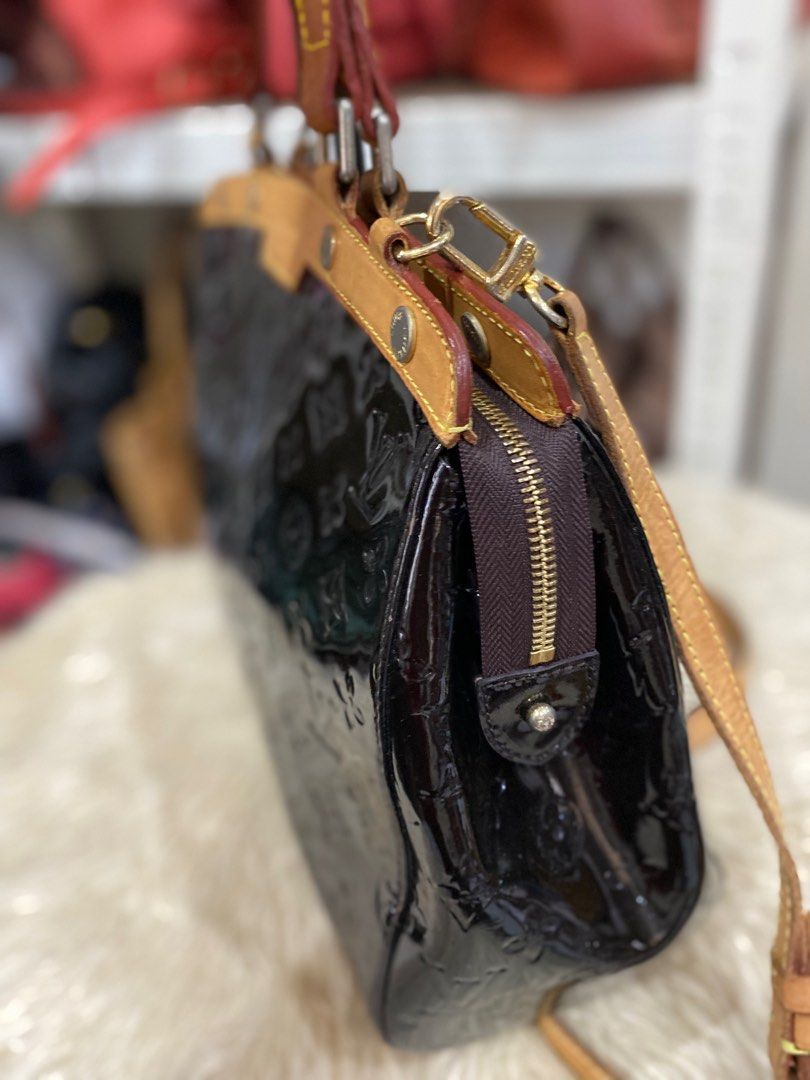 LV vernis Two way bag, Luxury, Bags & Wallets on Carousell