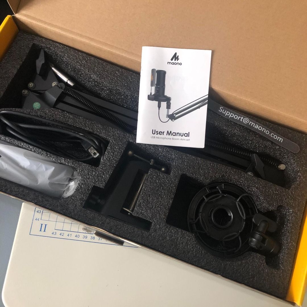 Maono AU-PM461S USB Microphone Cardioid Condenser Set, Audio ...