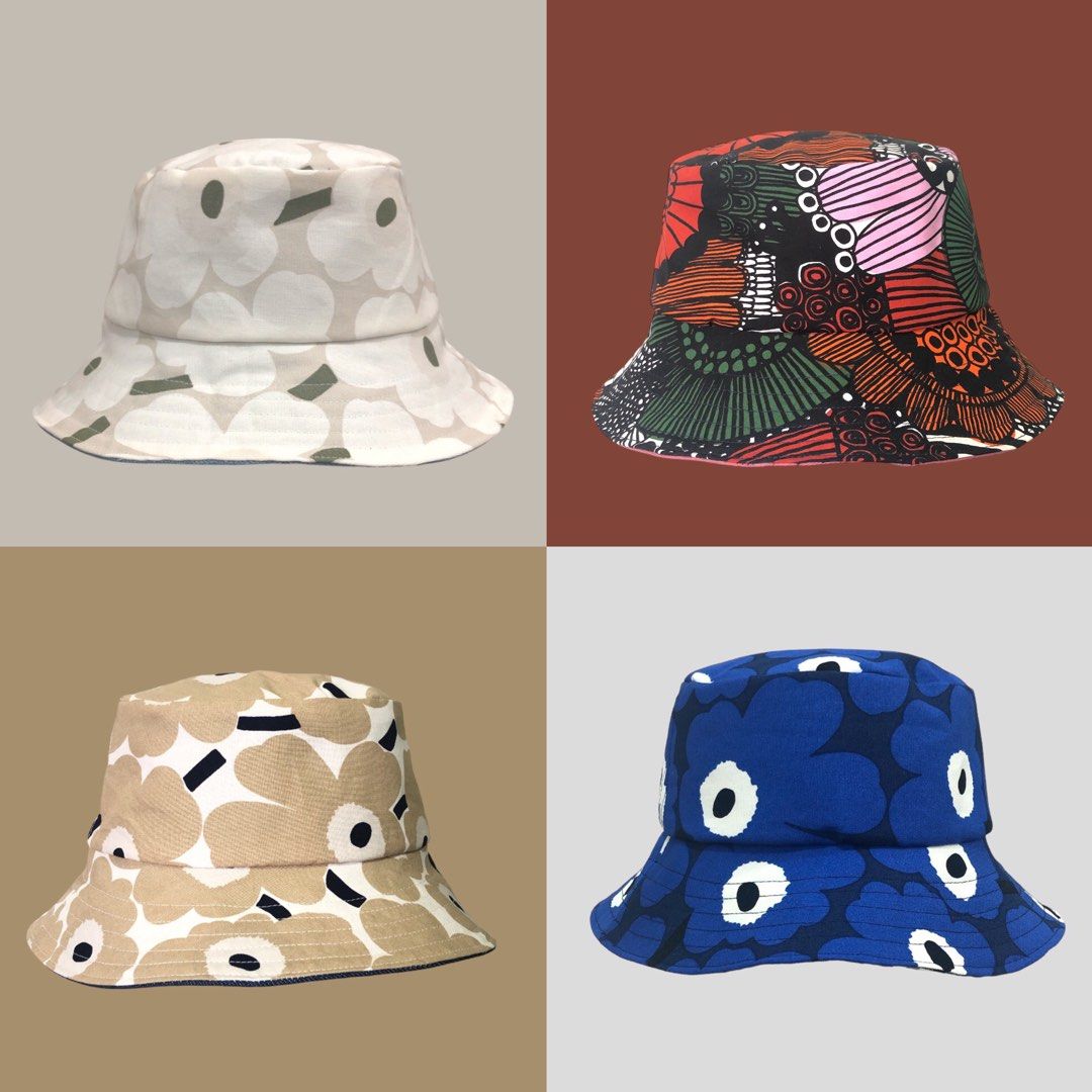 Marimekko Reversible bucket hat, Women's Fashion, Watches & Accessories