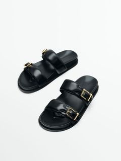 Massimo Dutti Sandals with Two Buckles