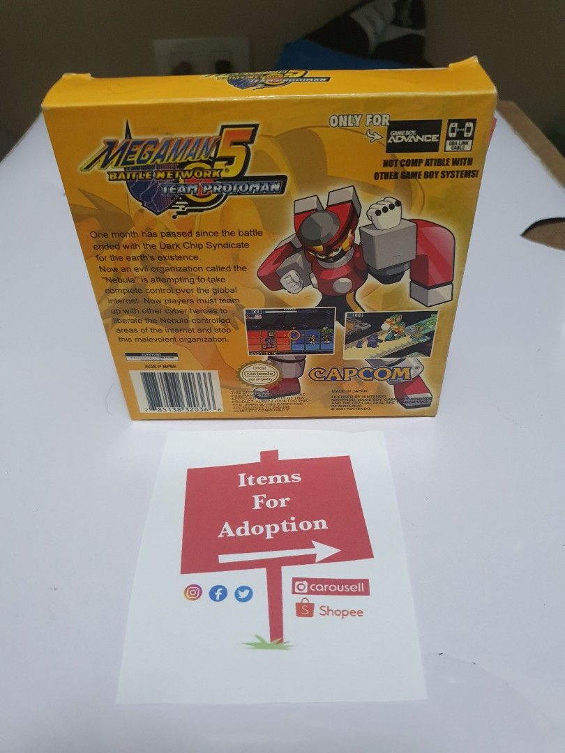 Megaman 5 Battle Network (Nintendo Gameboy) (Category: Nintendo) located in Quezon City. Submitted by itemsforadoption (Listing ID 1237278881, Image 2). Description: Rfs: Its 2023! Happy New Year! Hoping you have a good year ahead of you! If you have questions feel free to send a message. Though I'll most likely be able to reply from 10am to 8pm. Please be patient and understanding. Decluttering games and items that I've picked up or for friends 