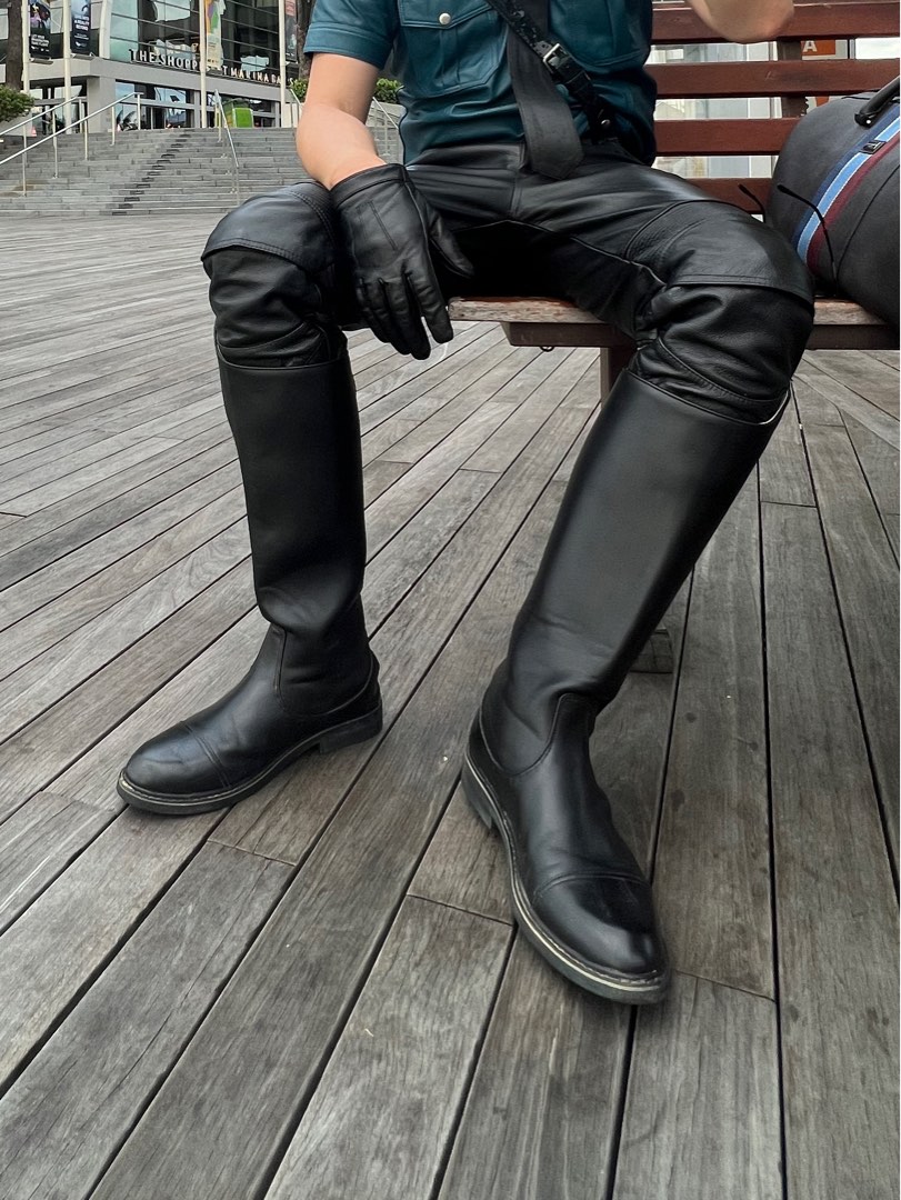 Men leather boots Men s Fashion Footwear Boots on Carousell