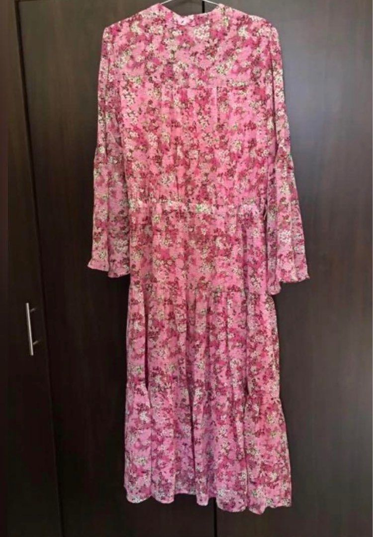 Michael kors pink floral dress top
