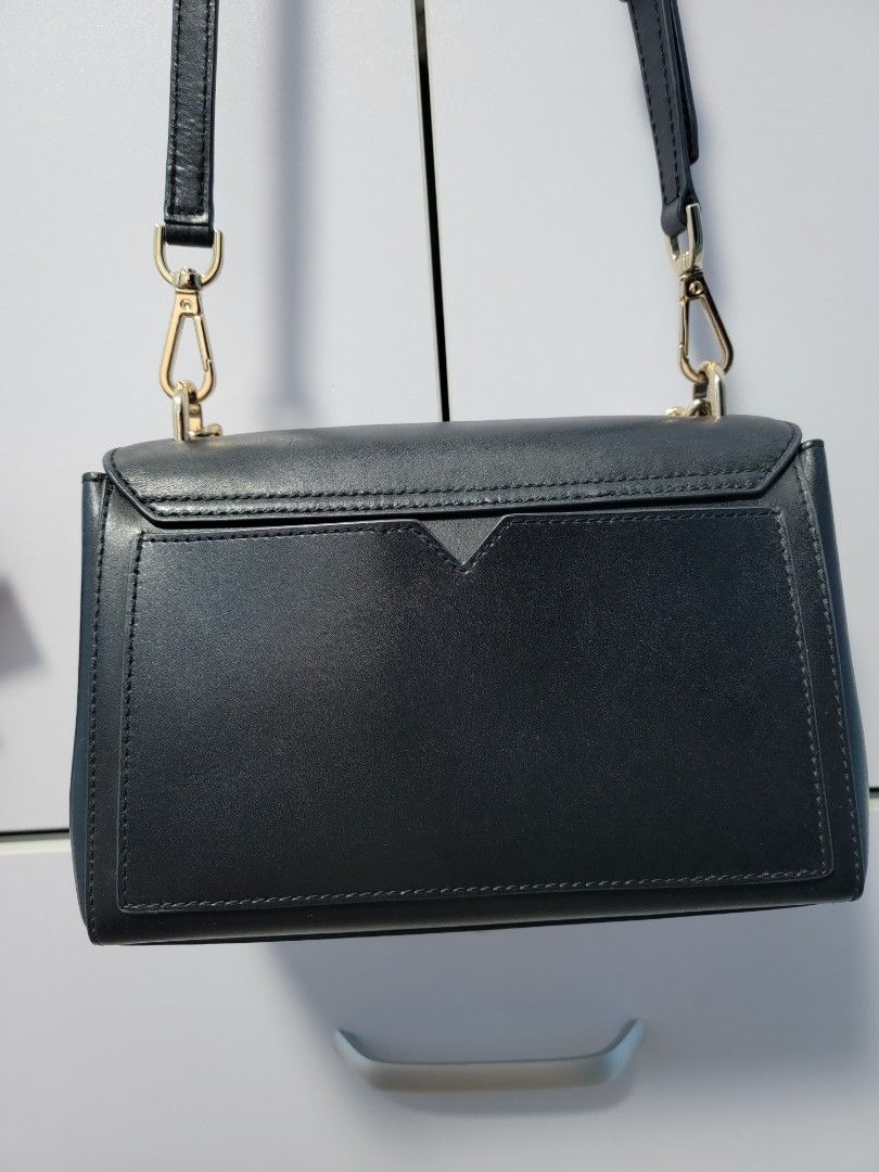 Michael kors lita medium leather crossbody bag black clearance