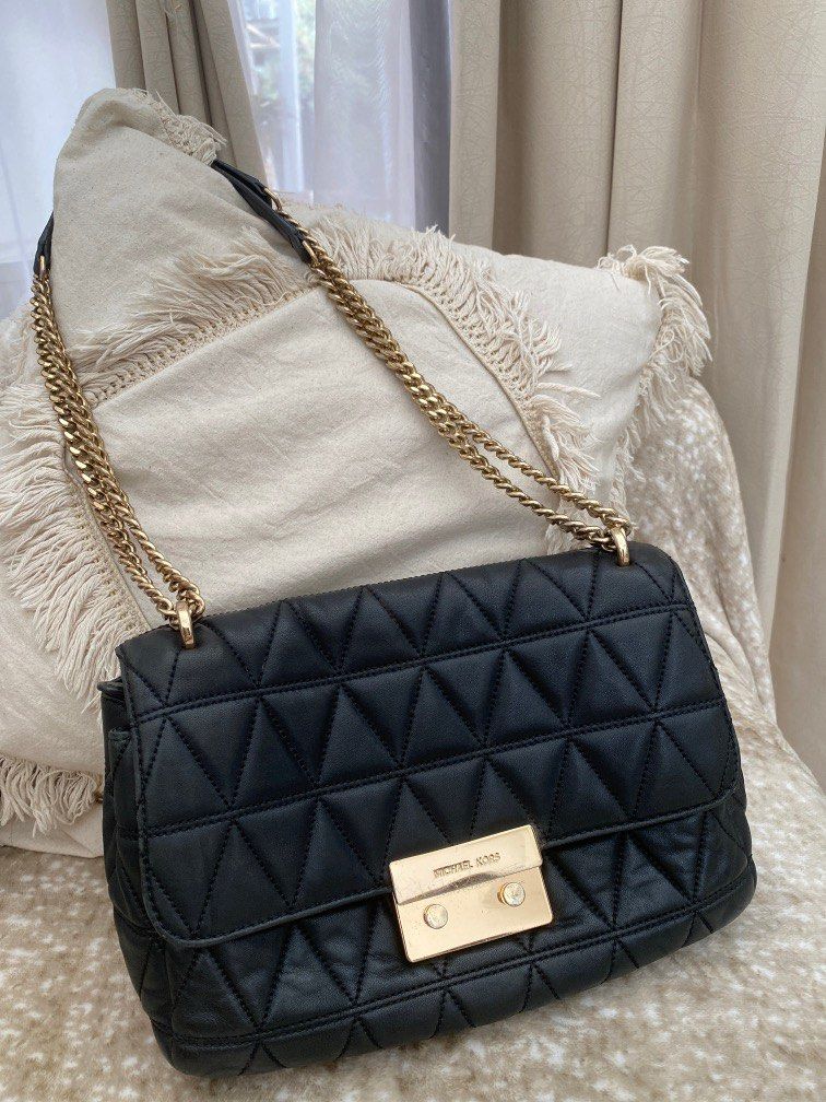 Michael Kors Sloan black Barang Mewah Tas Dompet di Carousell