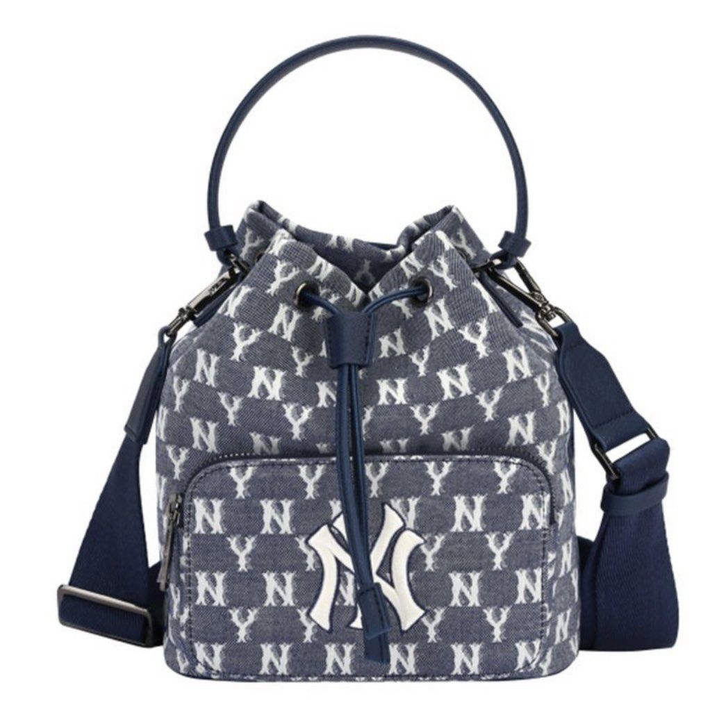 Original MLB Monogram Jacquard Bucket Bag, Women's Fashion, Bags