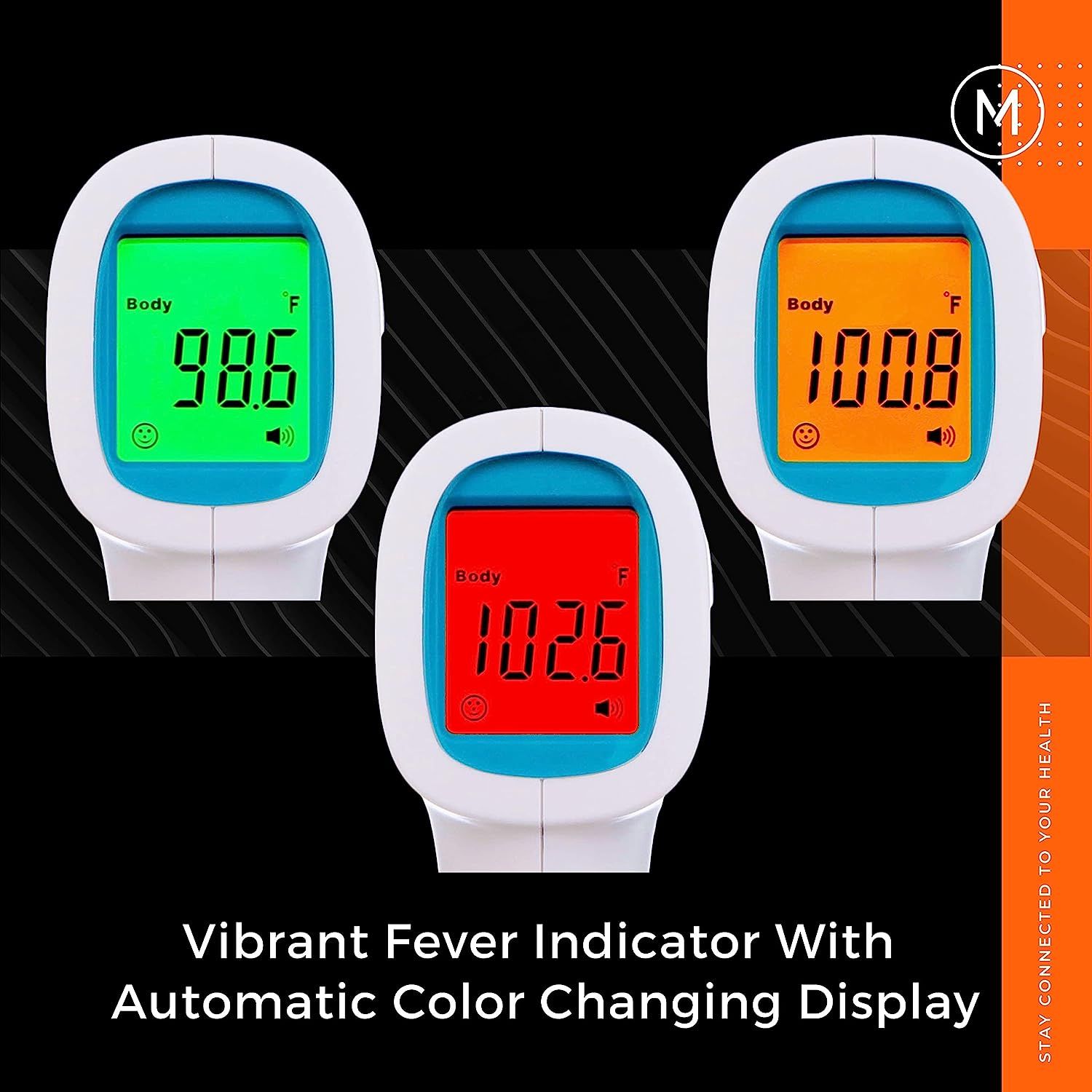 MOBI NonContact Forehead Digital Thermometer with Object Temperature