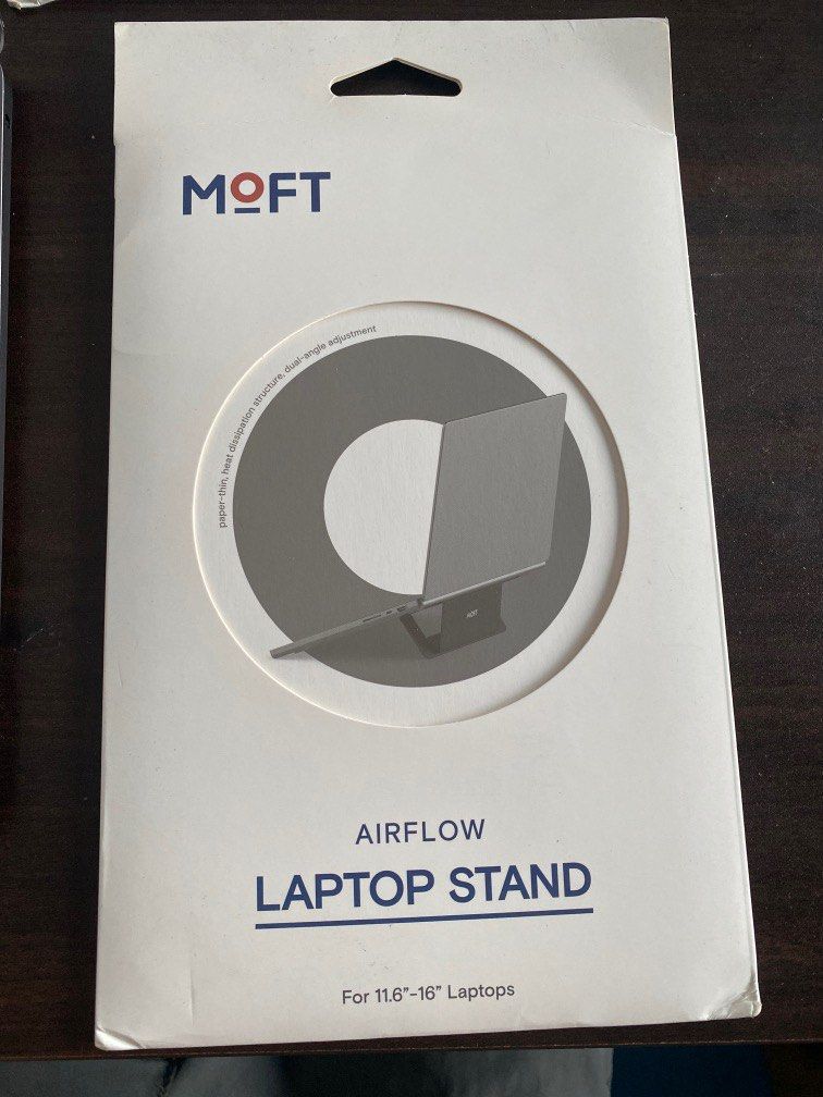 MOFT Airflow Laptop Stand (Adhesive) Jet Black, Computers & Tech, Parts