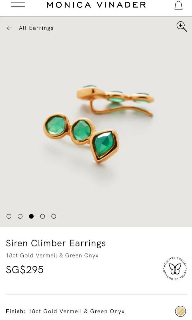 Monica vinader shop climber earrings