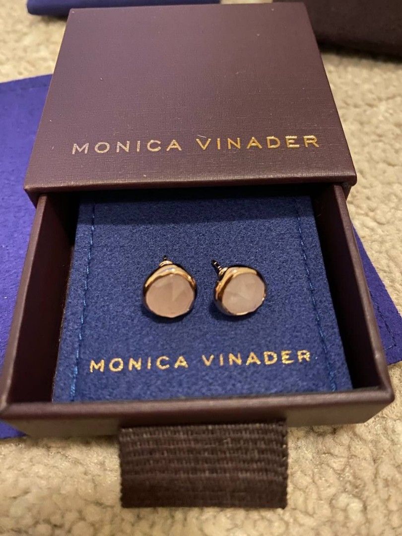 Monica Vinader Deia Lyre Medium Hoop Earrings Gold at John Lewis  Partners