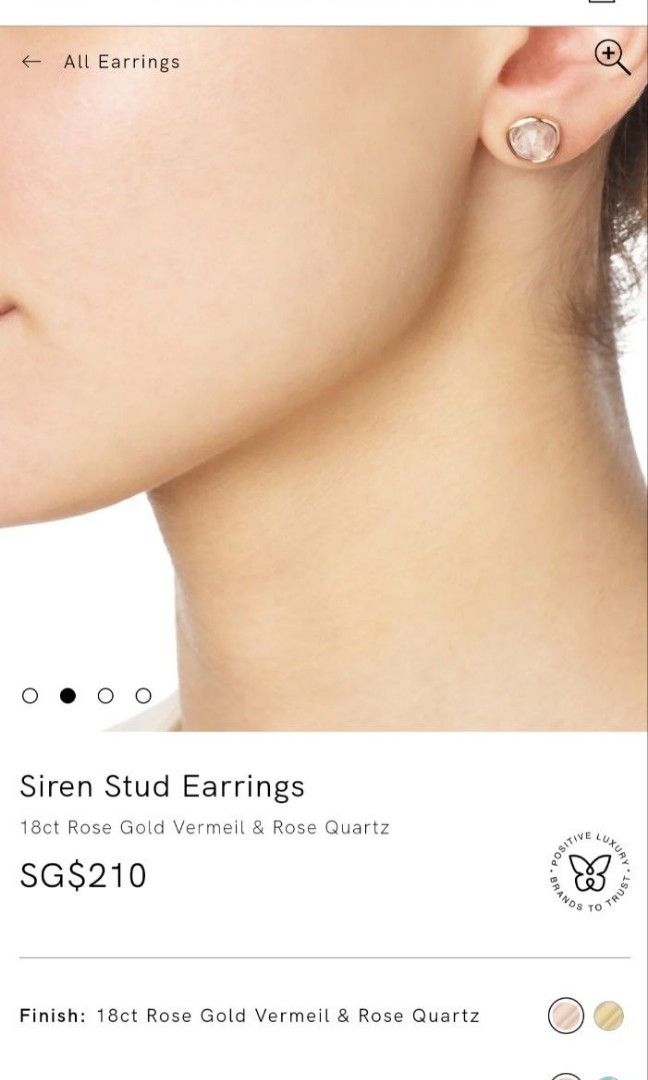 Monica vinader siren stud earrings store