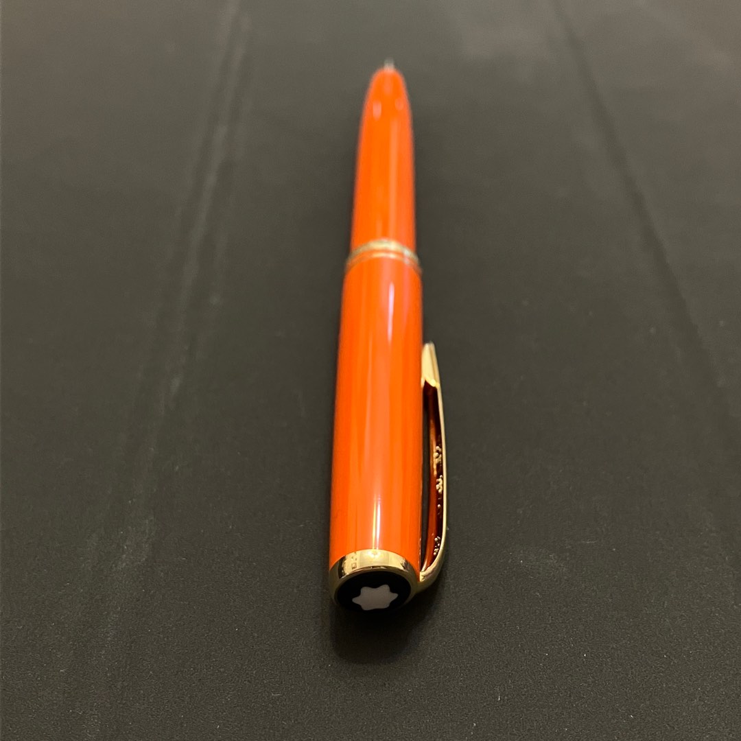 Montblanc Generation Orange Resin and Gold Ballpoint Pen Cross Ion Gel Pen 1 Carousell