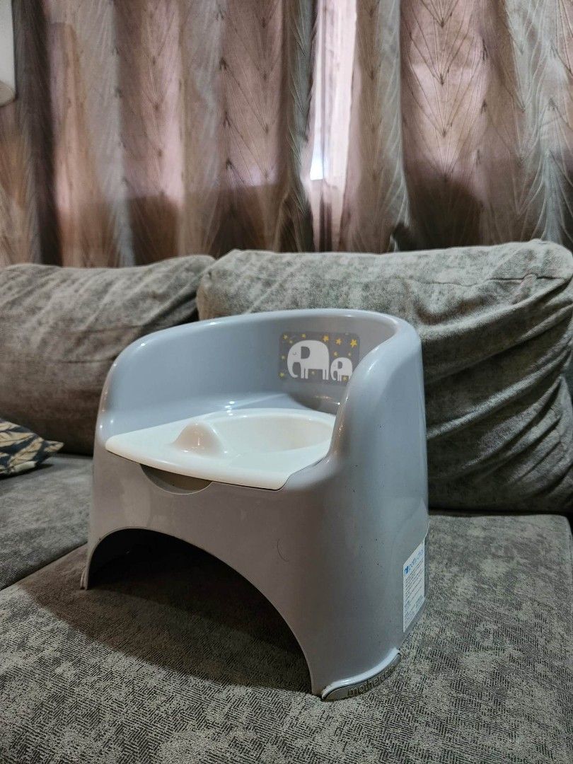 Mothercare Potty (Category: Toilet Training) located in Quezon City. Submitted by timryl (Listing ID 1237181994, Image 1). Description: Got this as a gift for my daughter but she never used it. Just stored. PS: If you get our cybex stroller (pls see my other listing) then we will give this for FREE..
