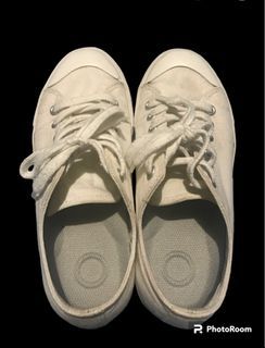 Muji white sneakers