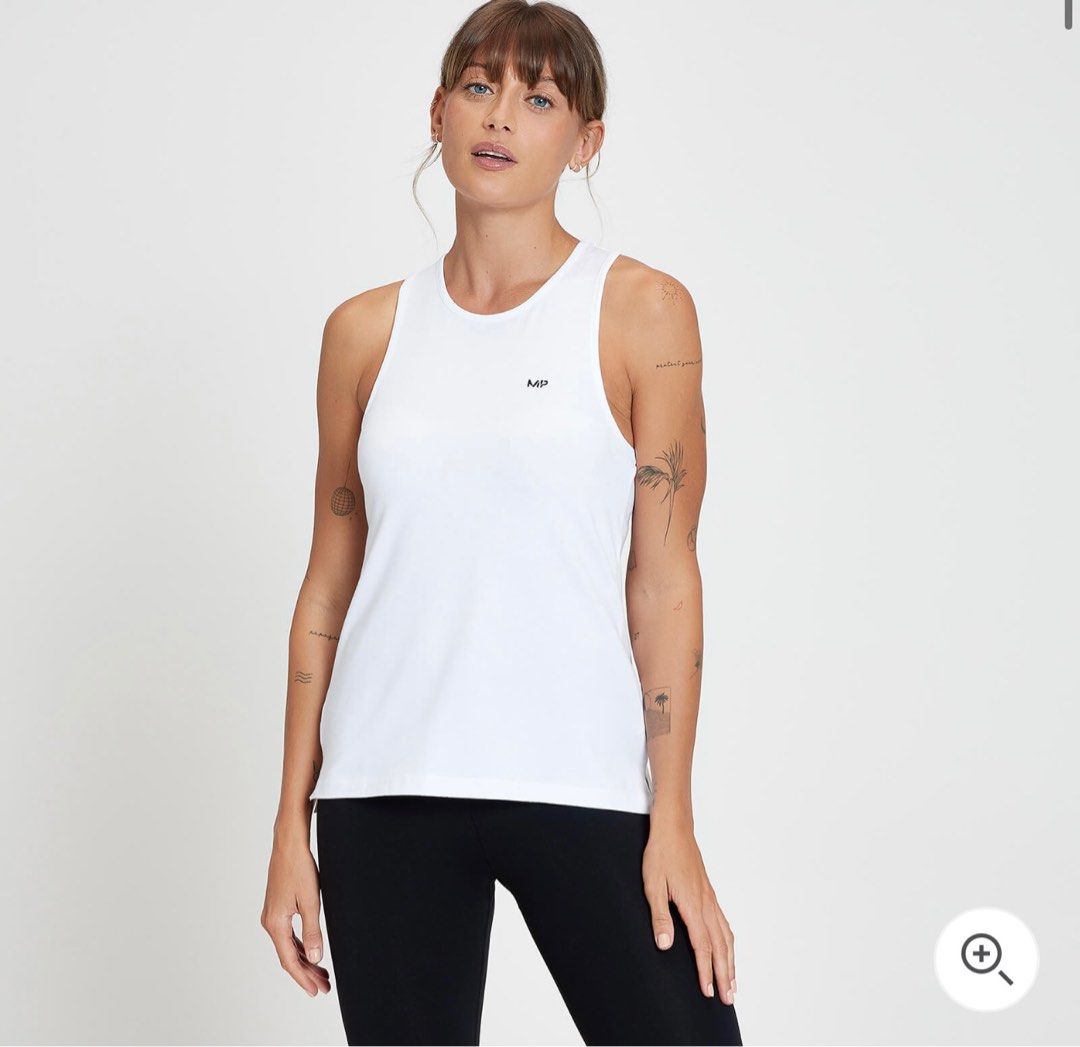 Racer back white vest online