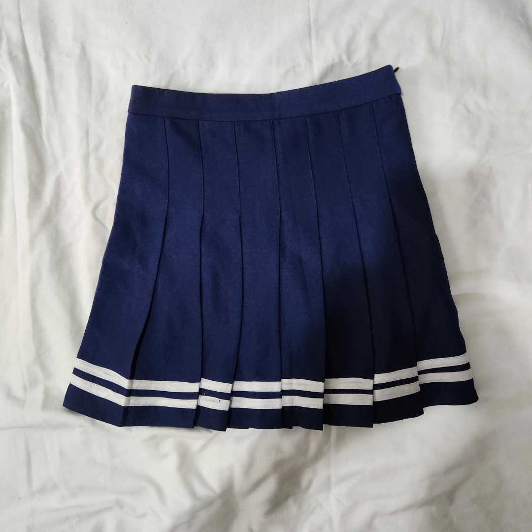Navy Blue Tennis Skirt on Carousell