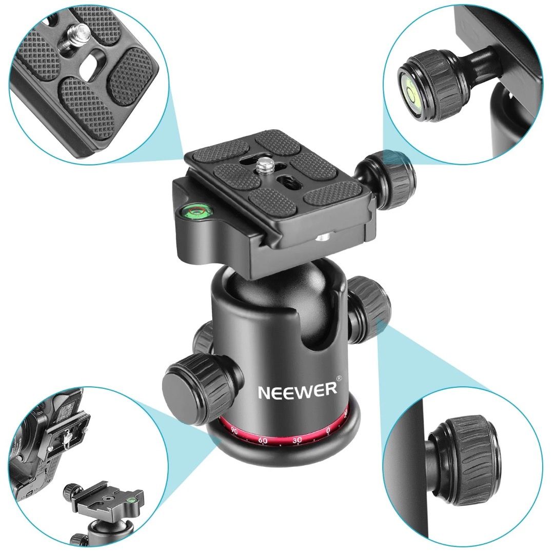 NEEWER GMMT Arca Type Tripod Ball Head, Photography, Photography