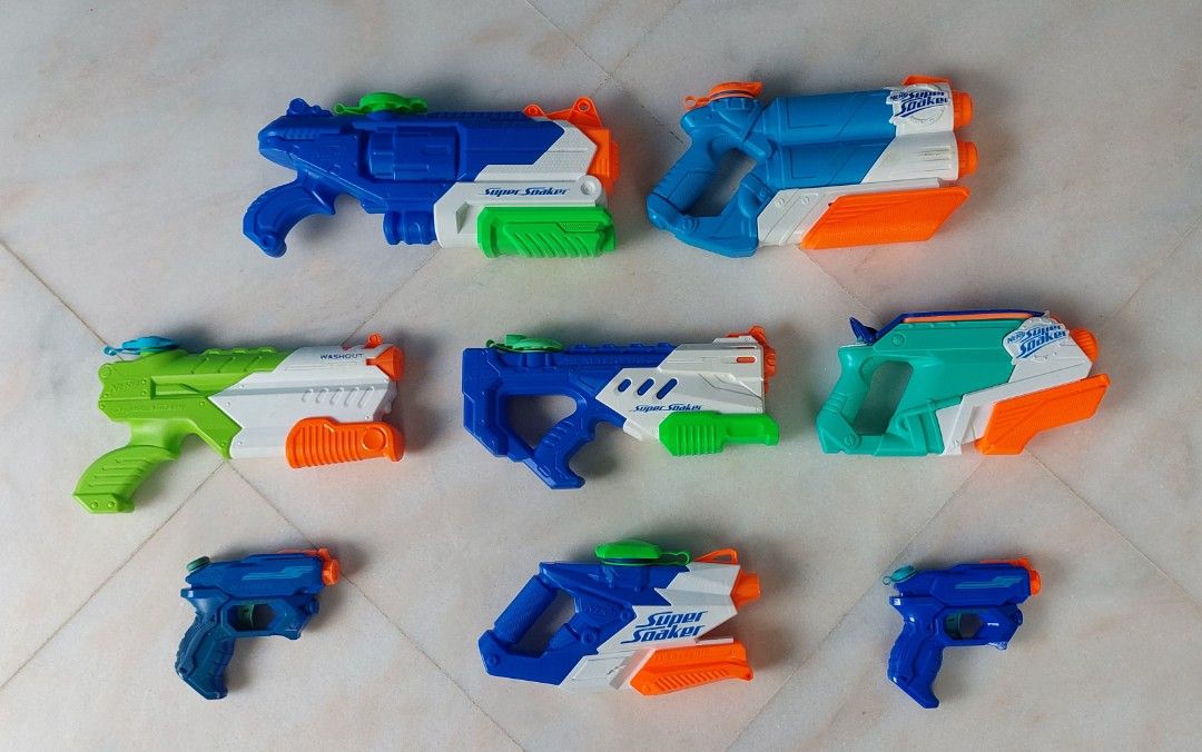 Nerf water gun lot, Hobbies & Toys, Toys & Games on Carousell