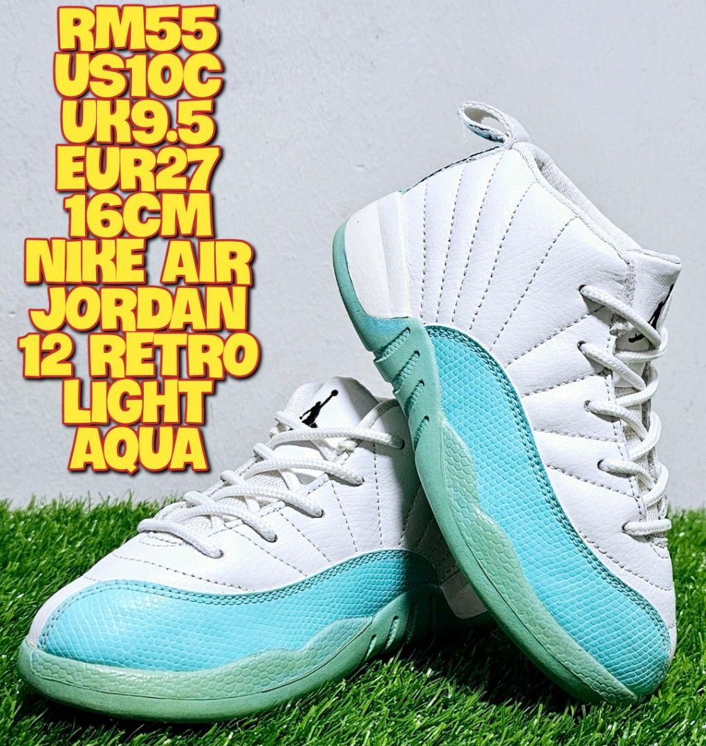 Jordan light aqua 12 best sale