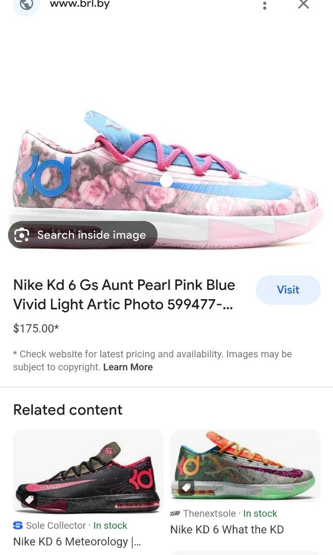 kd 6 aunt pearl size 11
