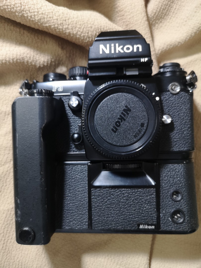 Nikon F3 HP +MD4 MOTOR, 攝影器材, 相機- Carousell