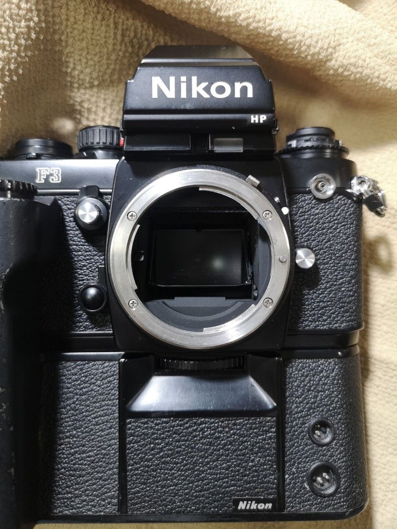 Nikon F3 HP +MD4 MOTOR, 攝影器材, 相機- Carousell
