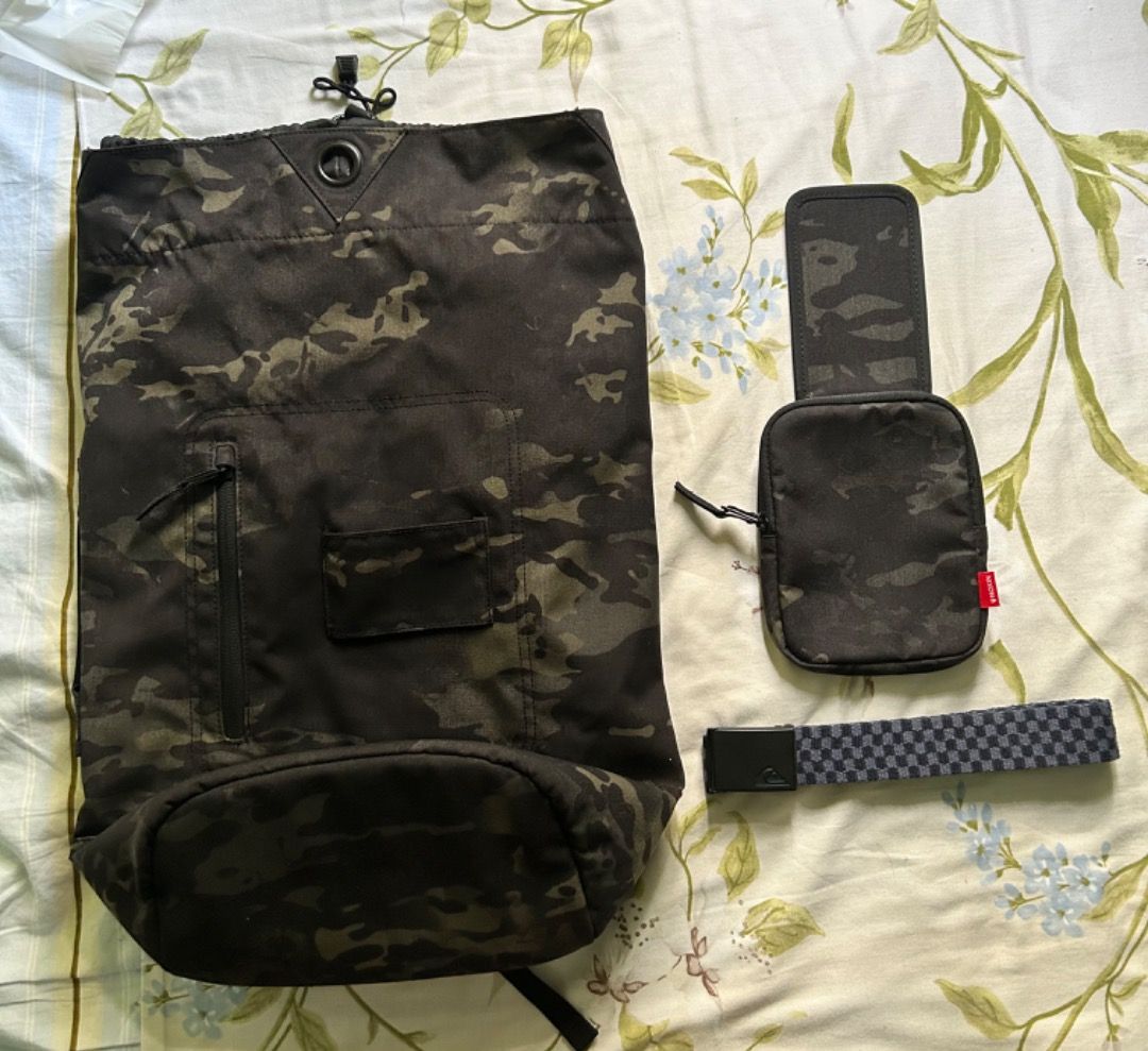 NIXON Origami black multicam backpack New with tags receipt